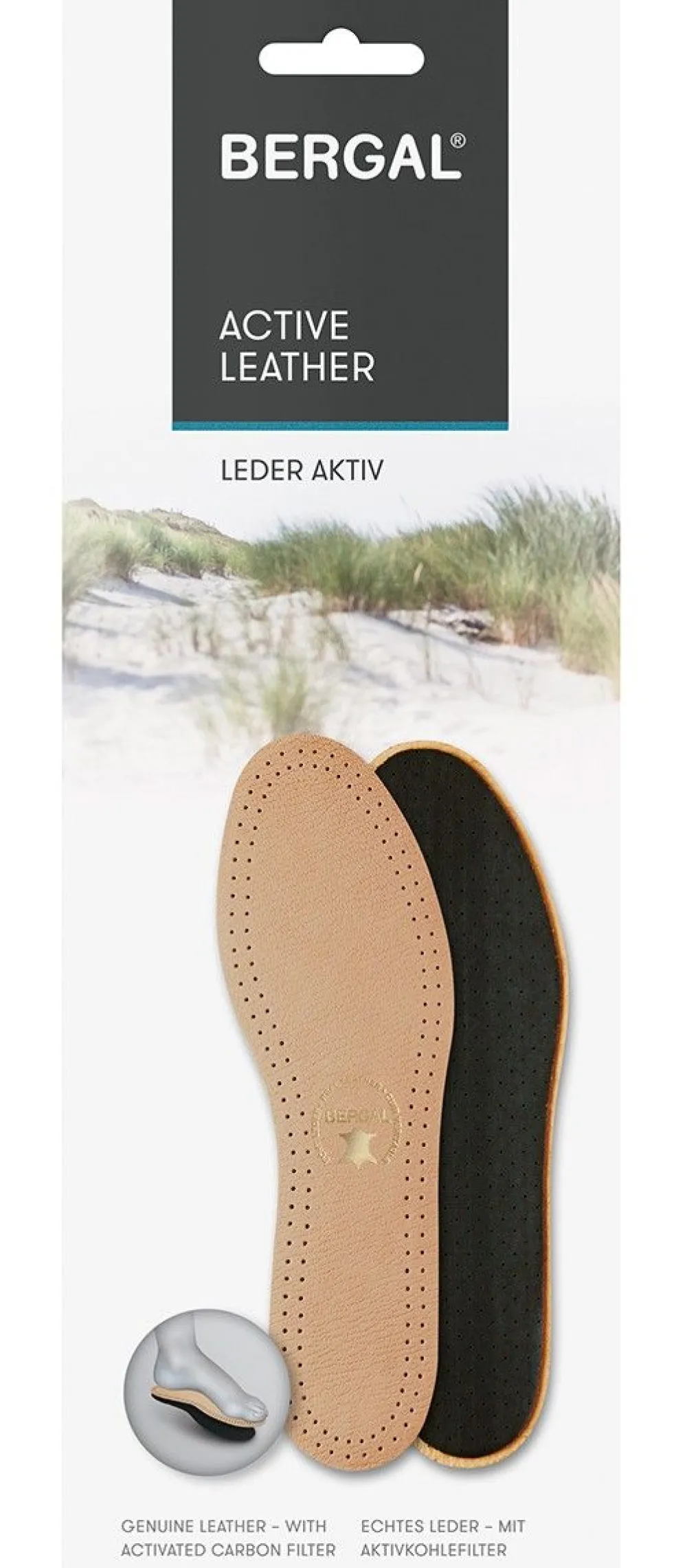 DAMES Bergal Active Leather Zooltjes Dames Heren