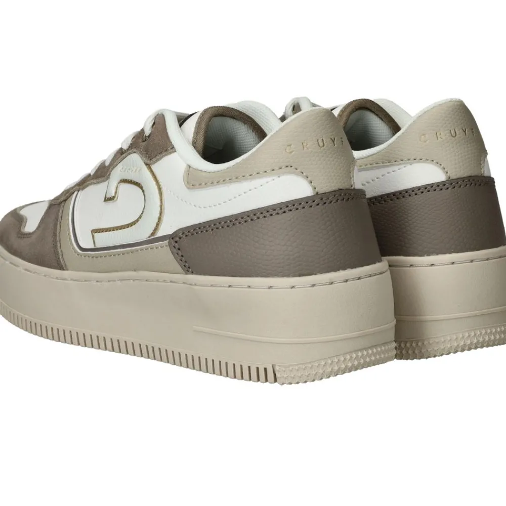 DAMES Cruyff Campo Low Tall Sneakers Beige Dames