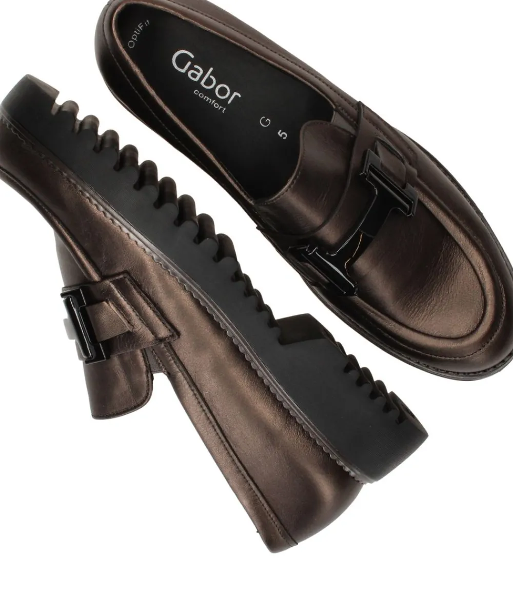 DAMES Gabor Loafers Bruin Dames