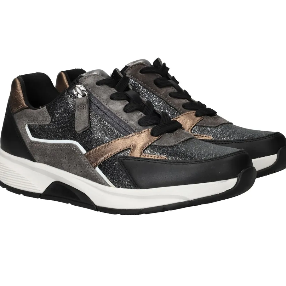 DAMES Gabor Rollingsoft Sneakers Zwart Dames
