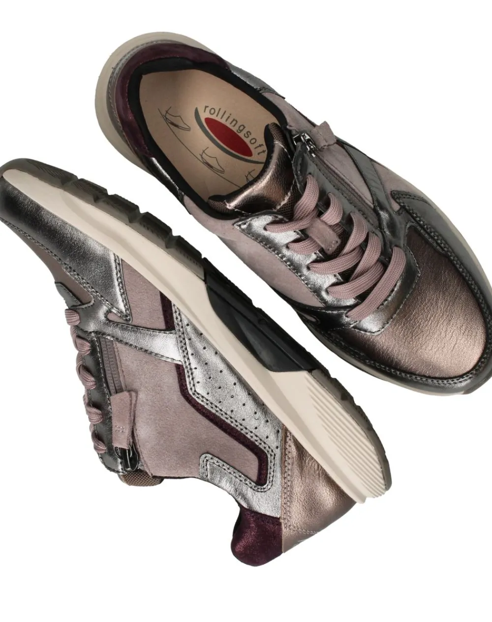 DAMES Gabor Rollingsoft Sneakers Roze Dames