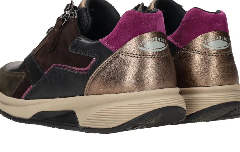 DAMES Gabor Rollingsoft Sneakers Bruin Dames