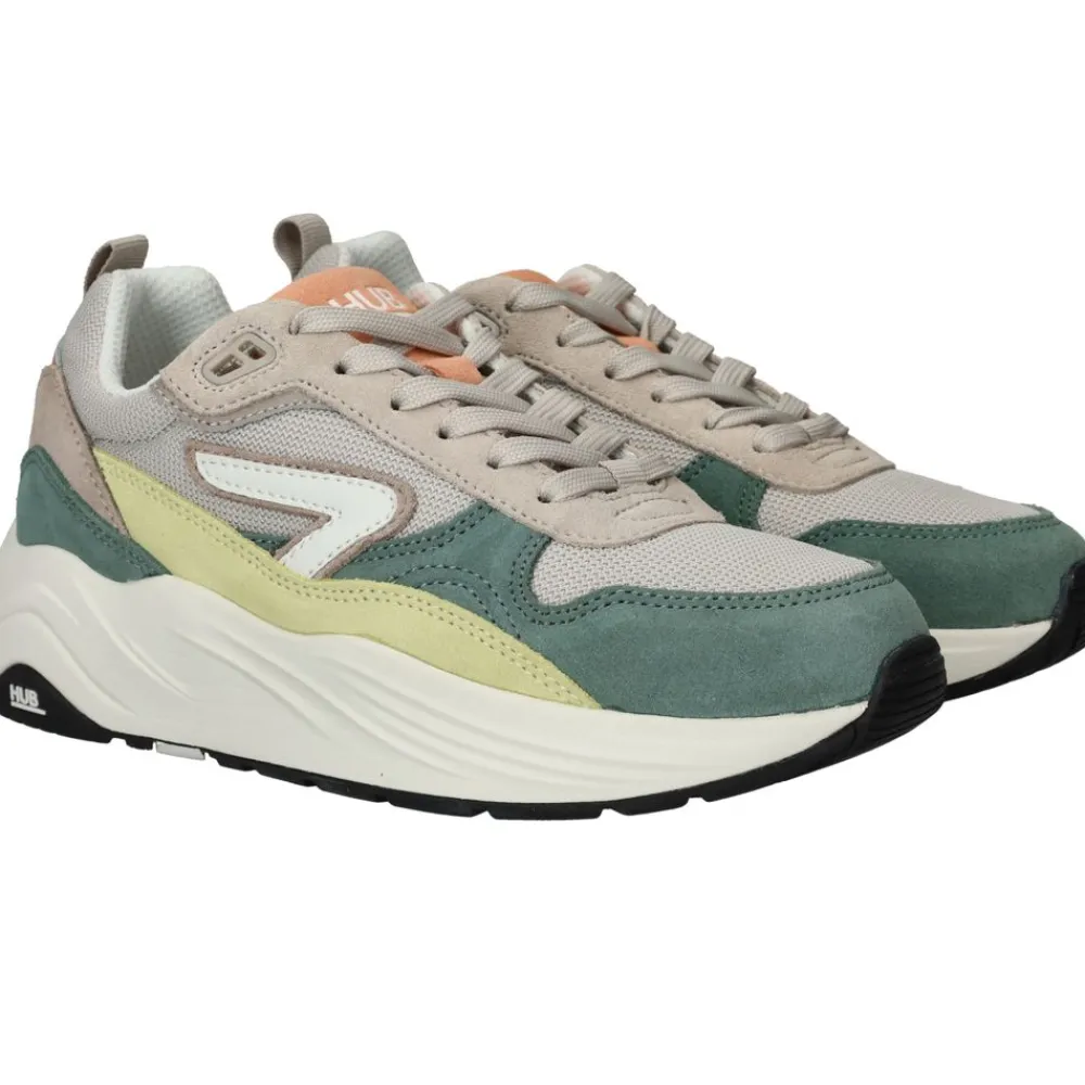 DAMES HUB Glide S43 Sneakers Groen Dames