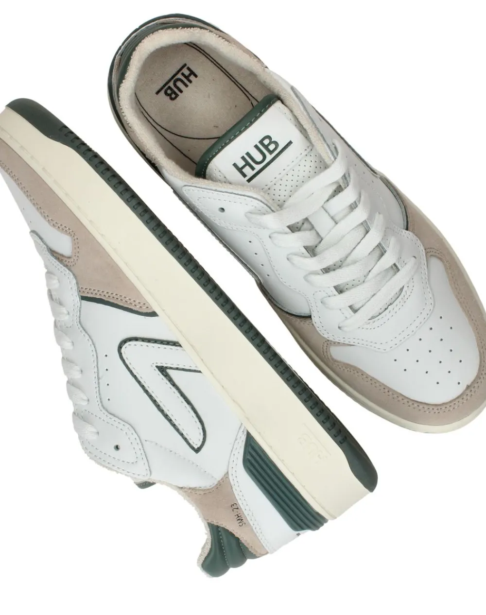 Heren HUB Smash L68 Sneakers Wit Heren