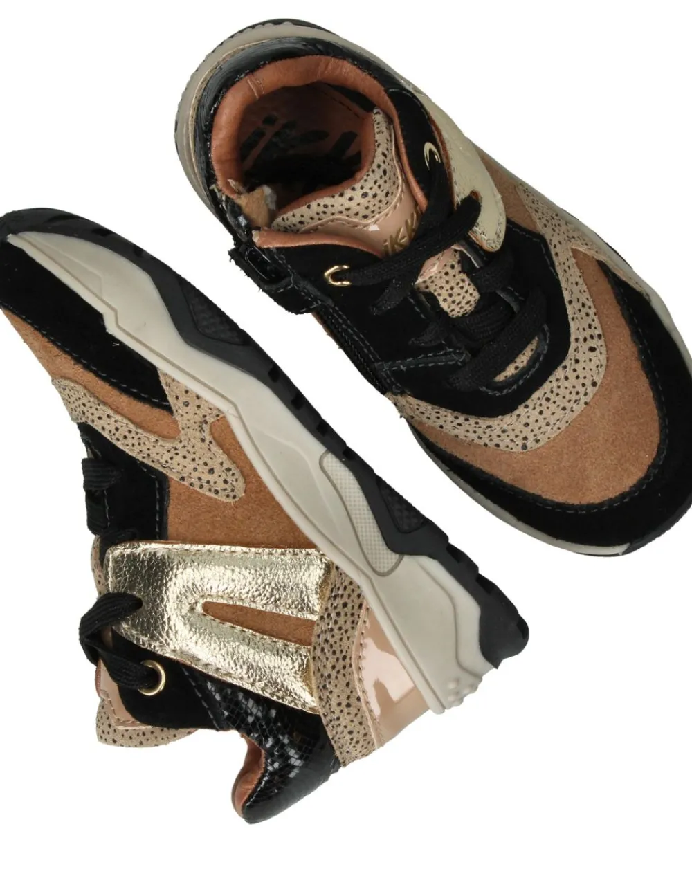 IKKE IK-KE Sneakers Bruin Meisjes