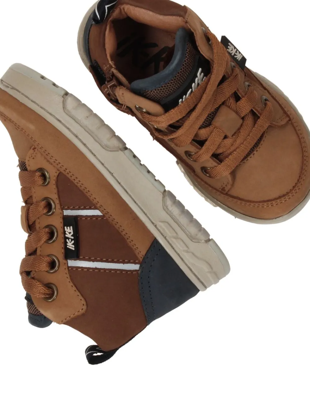 IKKE IK-KE Sneakers Cognac Jongens