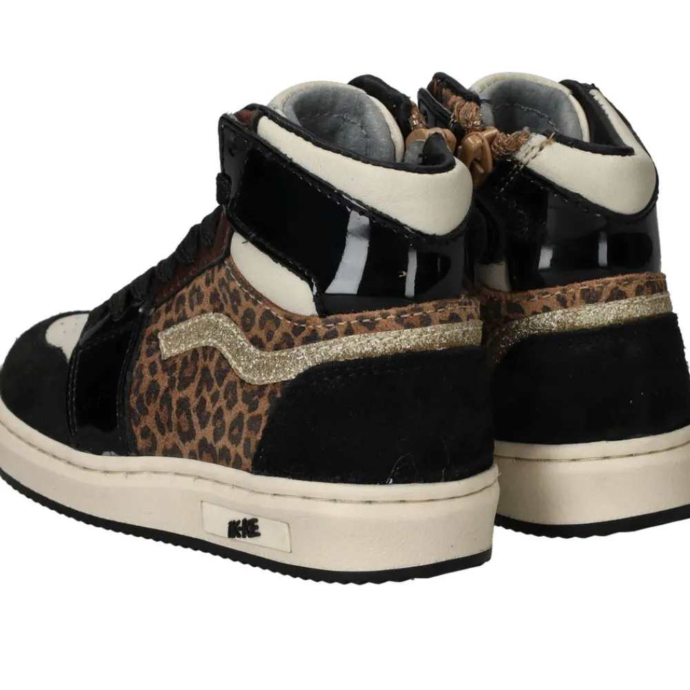 IKKE IK-KE Veterschoenen Zwart Meisjes