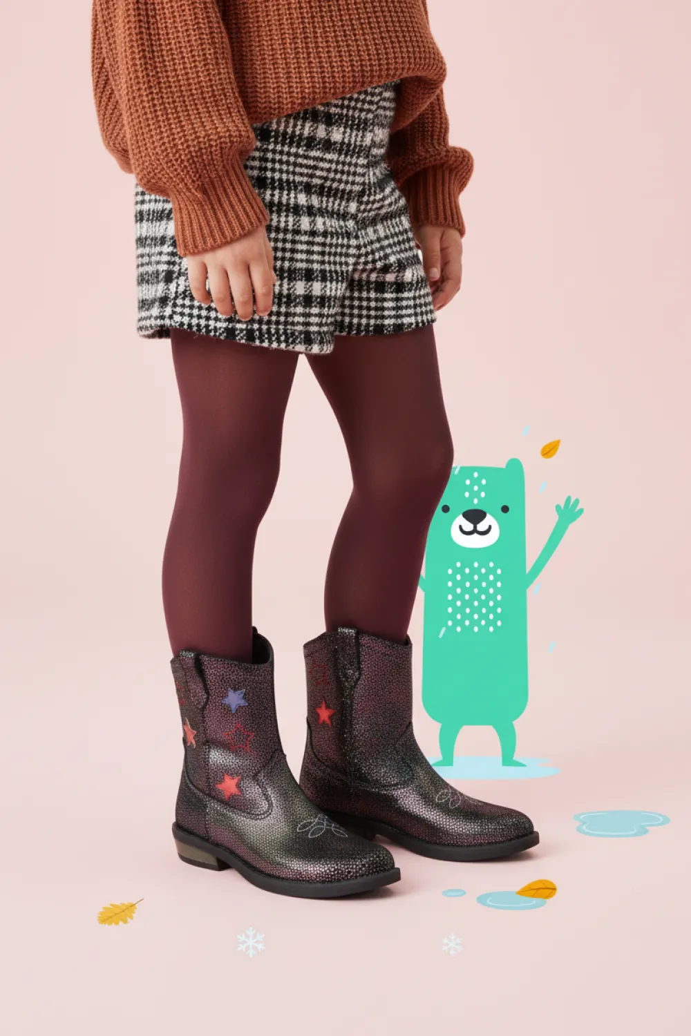IKKE IK-KE Westernboots Paars Meisjes