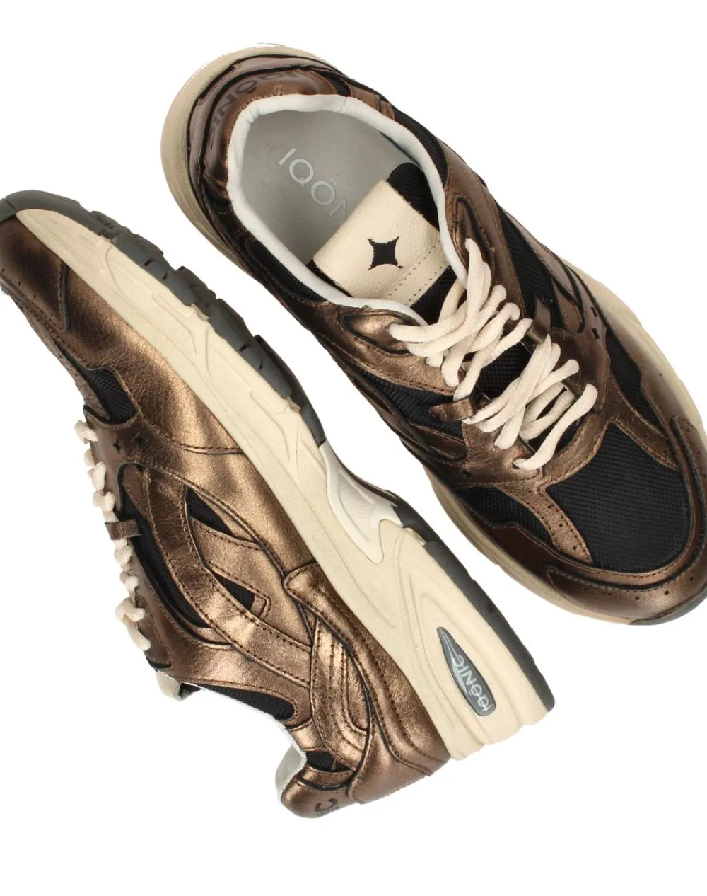 DAMES IQONIC Sneakers Bruin Dames
