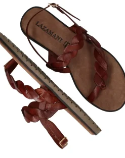 DAMES Lazamani Sandalen Bruin Dames