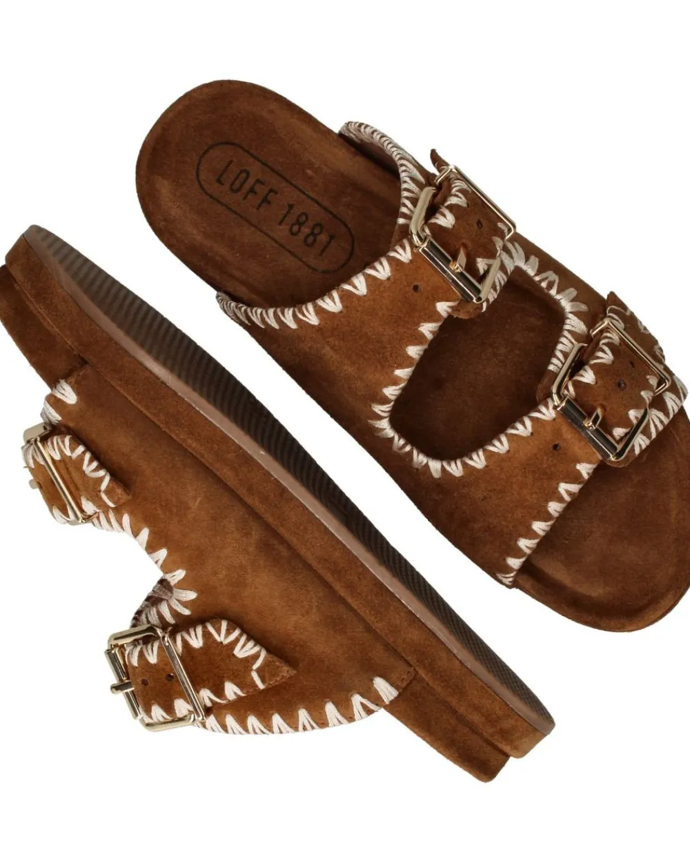 DAMES LOFF 1881 Slippers Cognac Dames