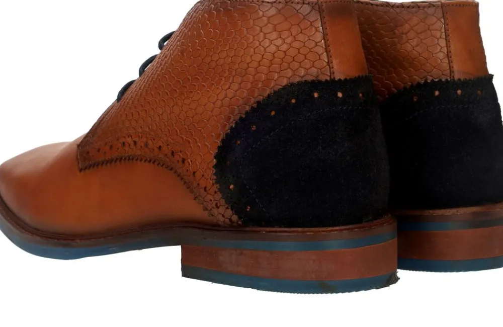 Heren LOFF 1881 Veterschoenen Cognac Heren