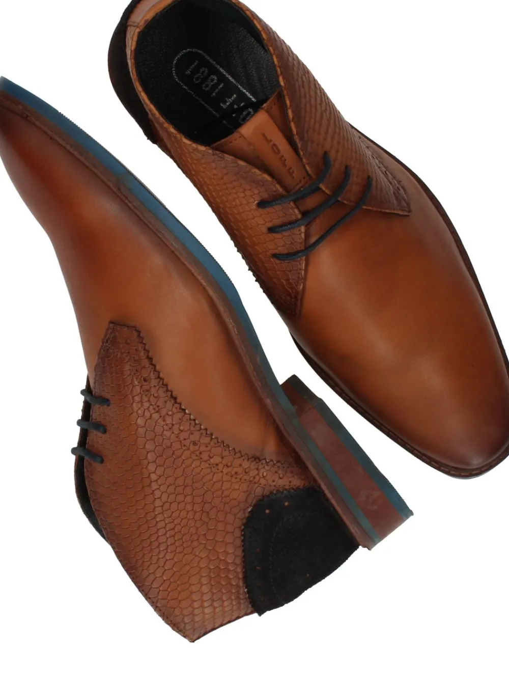 Heren LOFF 1881 Veterschoenen Cognac Heren