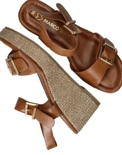 DAMES Marco Tozzi Sleehakken Cognac Dames