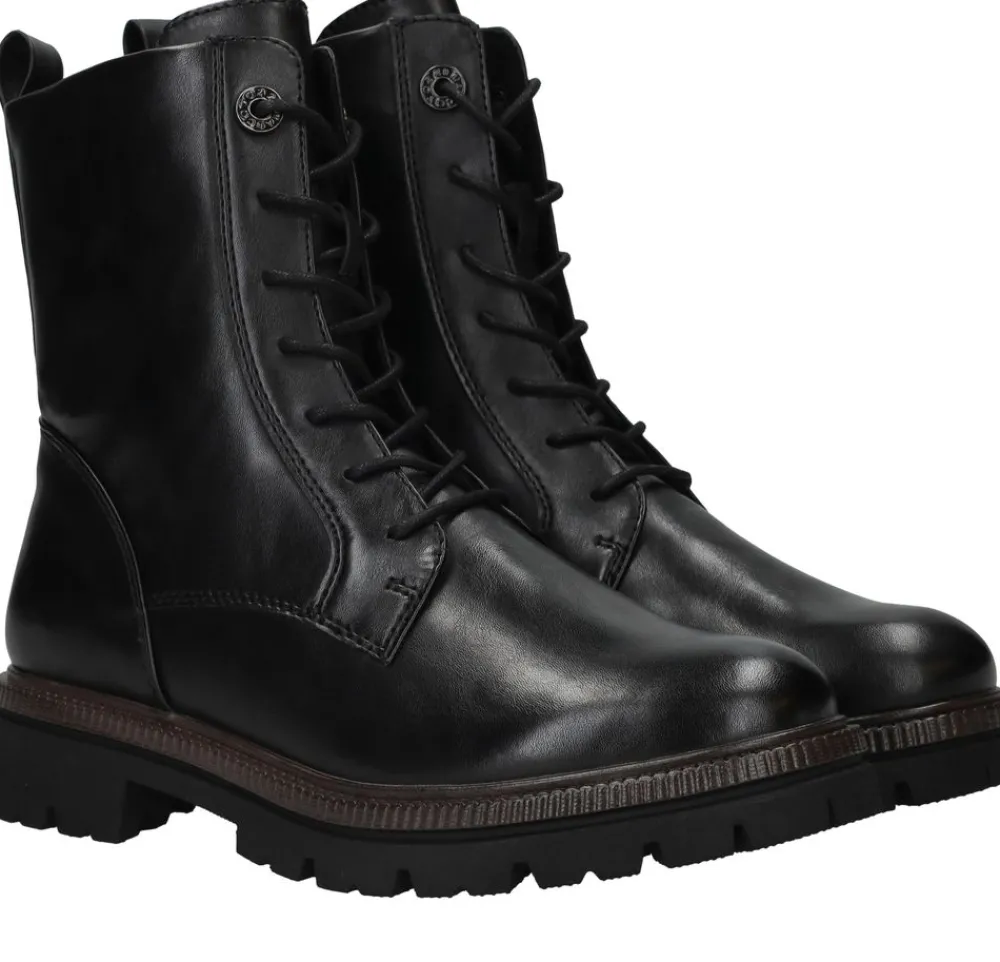 DAMES Marco Tozzi Veterboots Zilver Dames