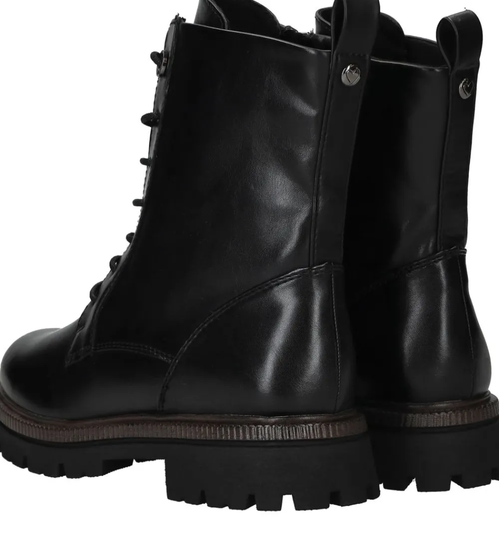 DAMES Marco Tozzi Veterboots Zilver Dames