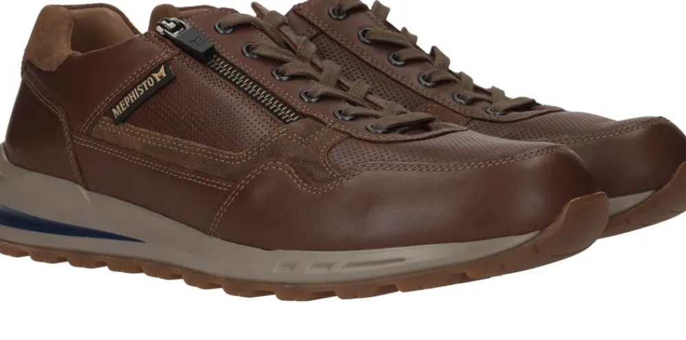 Heren Mephisto Bradley Sneakers Cognac Heren