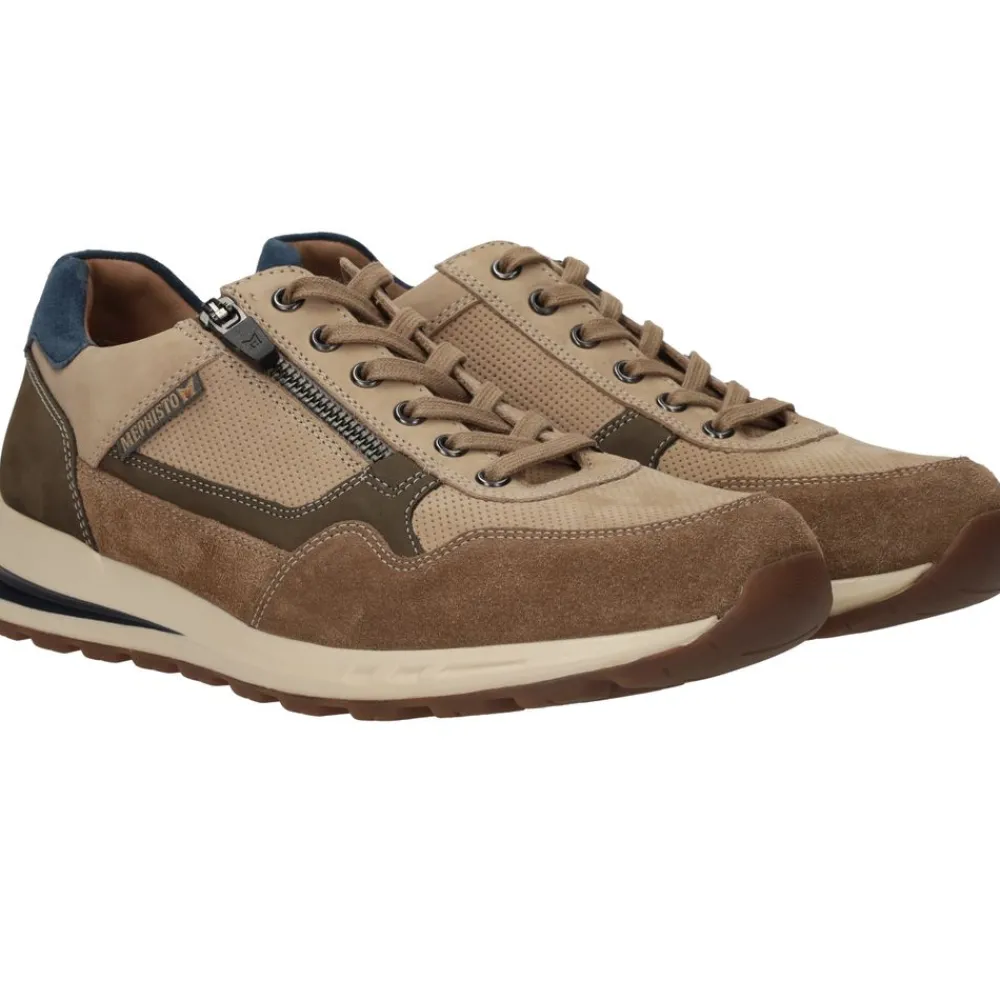 Heren Mephisto Bradley Sneakers Bruin Heren