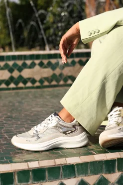 DAMES Mexx Racoon Sneakers Beige Dames