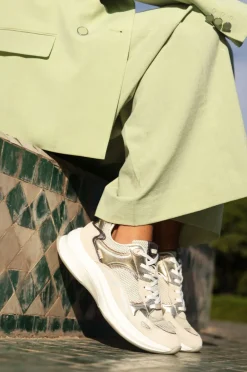 DAMES Mexx Racoon Sneakers Wit Dames