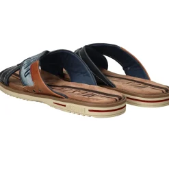 Heren Mustang Slippers Blauw Heren