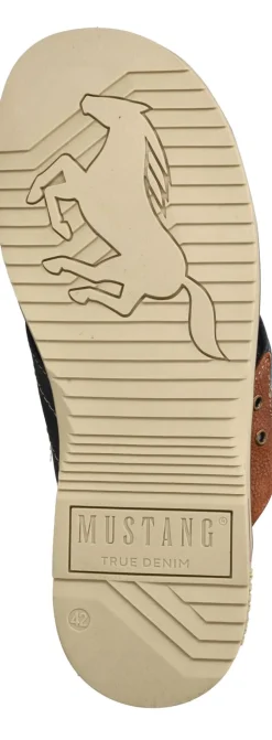 Heren Mustang Slippers Blauw Heren