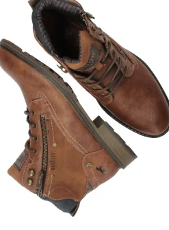 Heren Mustang Veterboots Bruin Heren