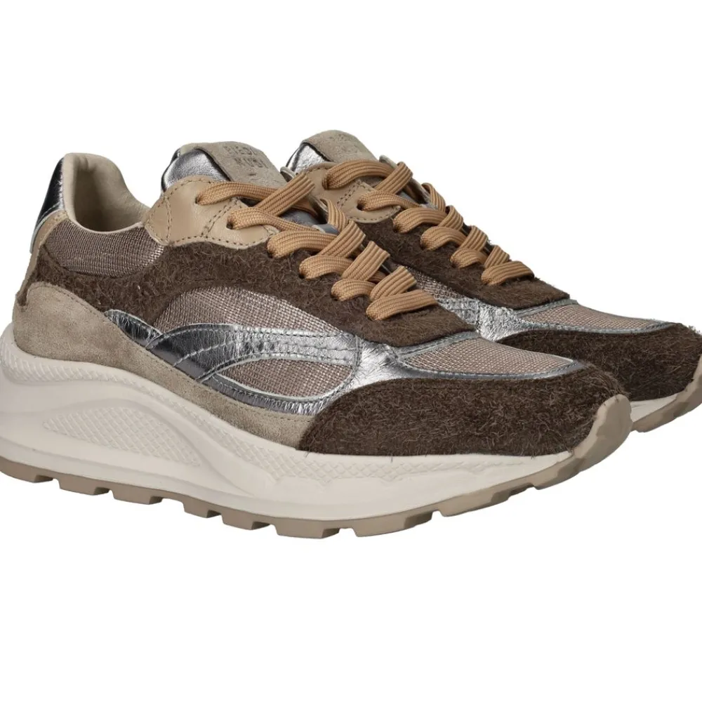 DAMES Piedi Nudi Sneakers Beige Dames