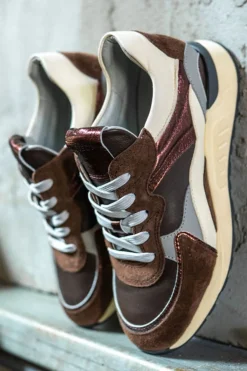 DAMES Piedi Nudi Sneakers Bruin Dames