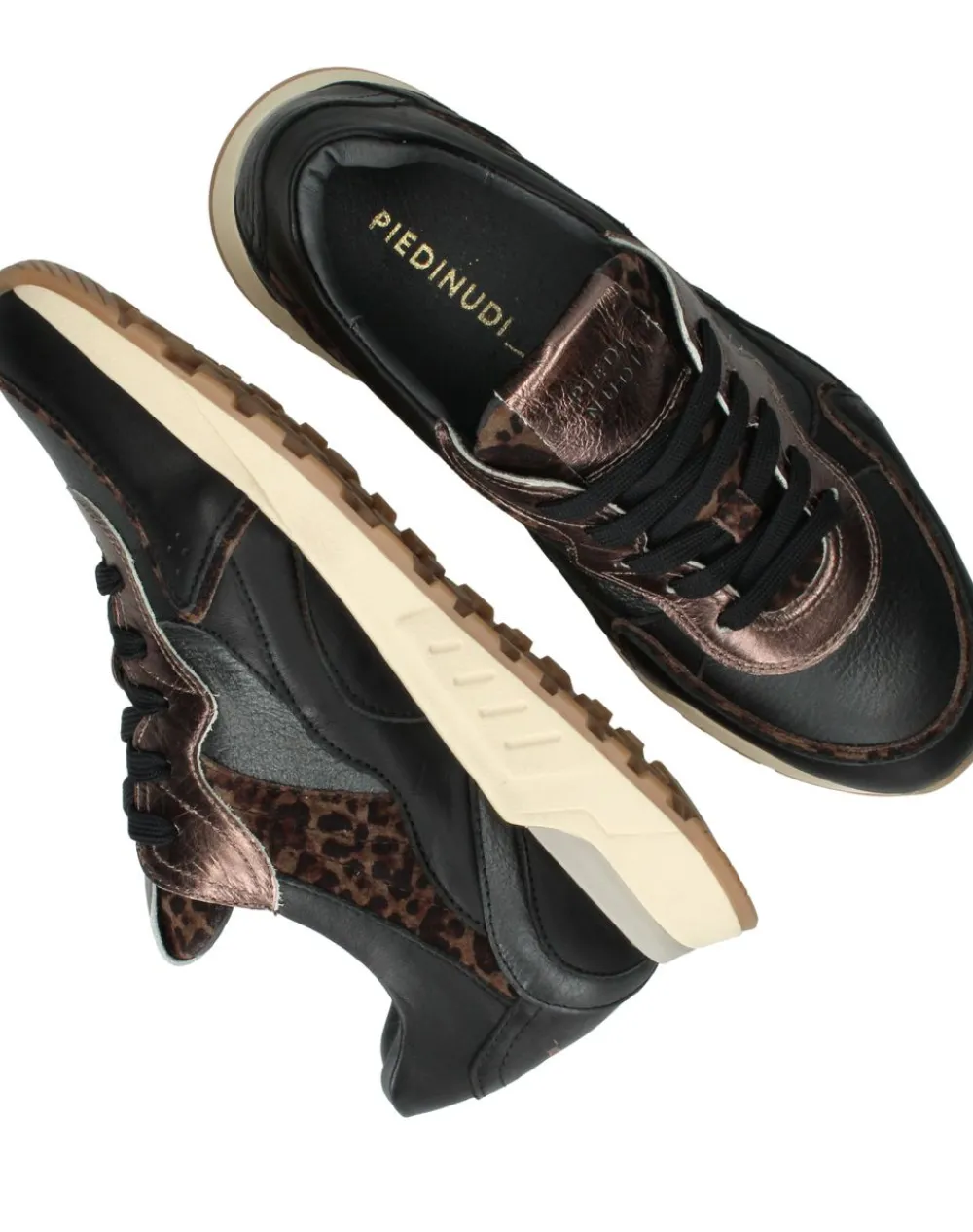 DAMES Piedi Nudi Sneakers Zwart Dames