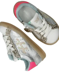 Pinocchio Sneakers Zilver Meisjes