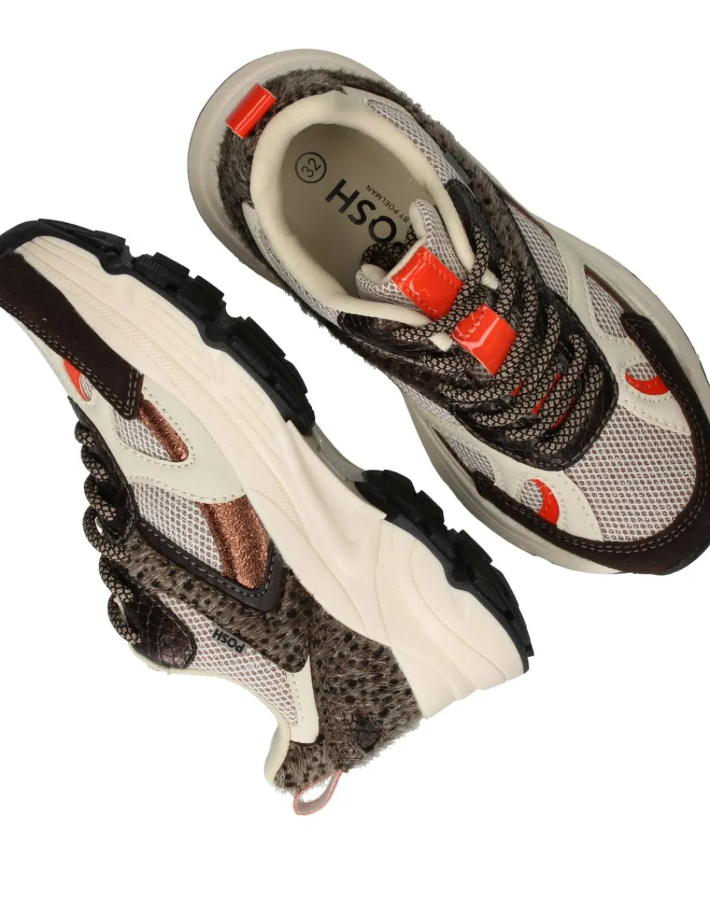 POSH by Poelman Sneakers Bruin Meisjes