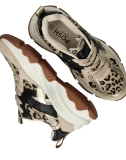 POSH by Poelman Sneakers Beige Meisjes
