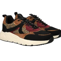 DAMES POSH by Poelman Sneakers Bruin Dames