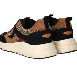 DAMES POSH by Poelman Sneakers Bruin Dames