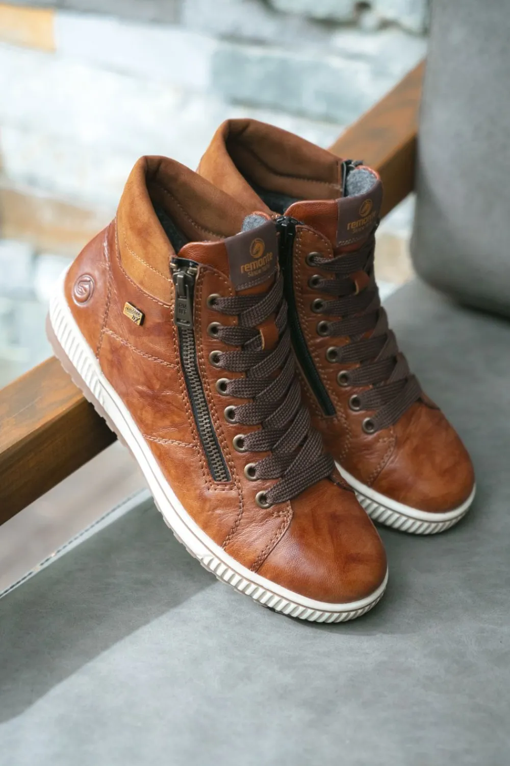 DAMES Remonte Veterboots Bruin Dames