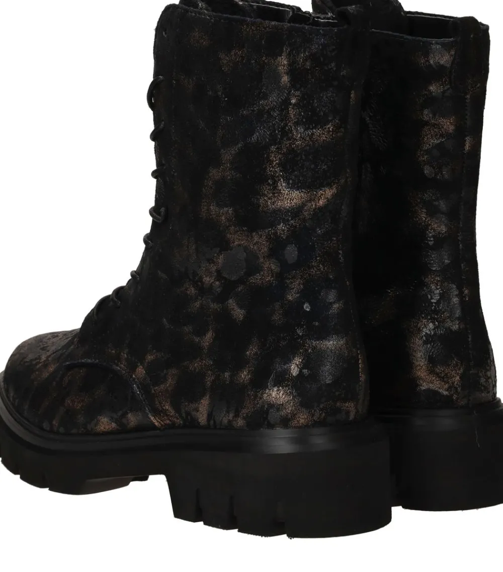 DAMES Remonte Veterboots Zwart Dames
