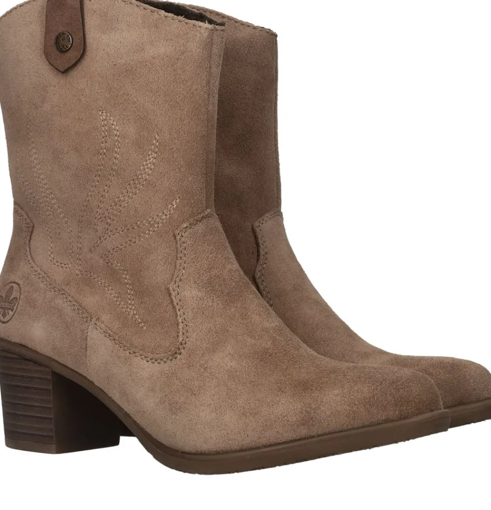 DAMES Rieker Enkellaarsjes Beige Dames