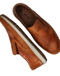 Heren Rieker Instappers Cognac Heren