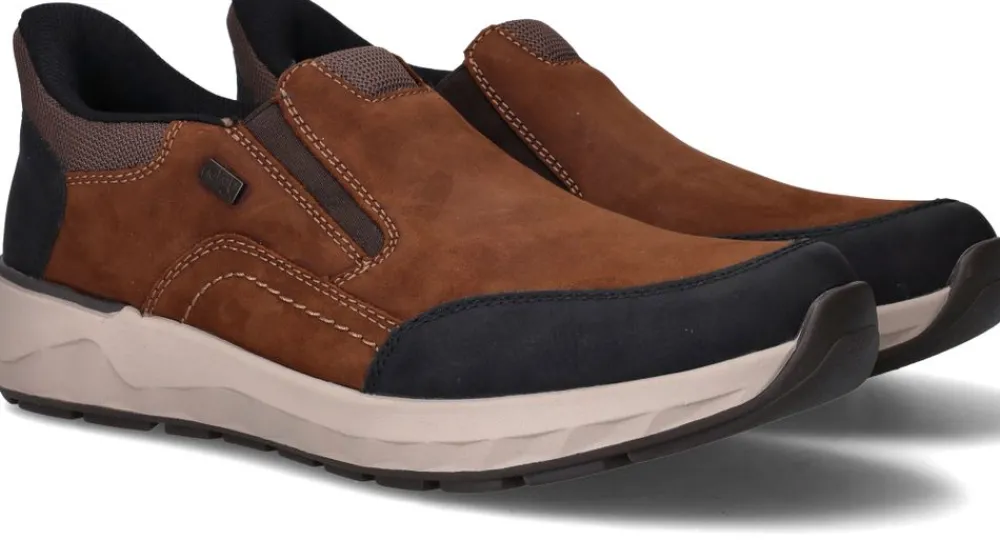 Heren Rieker R-TEX Instappers Cognac Heren