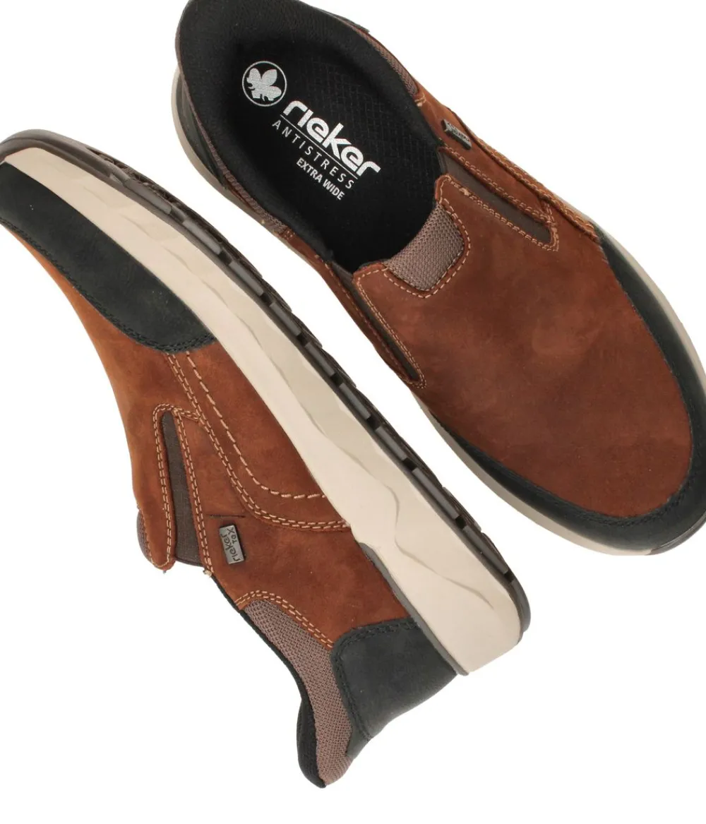 Heren Rieker R-TEX Instappers Cognac Heren