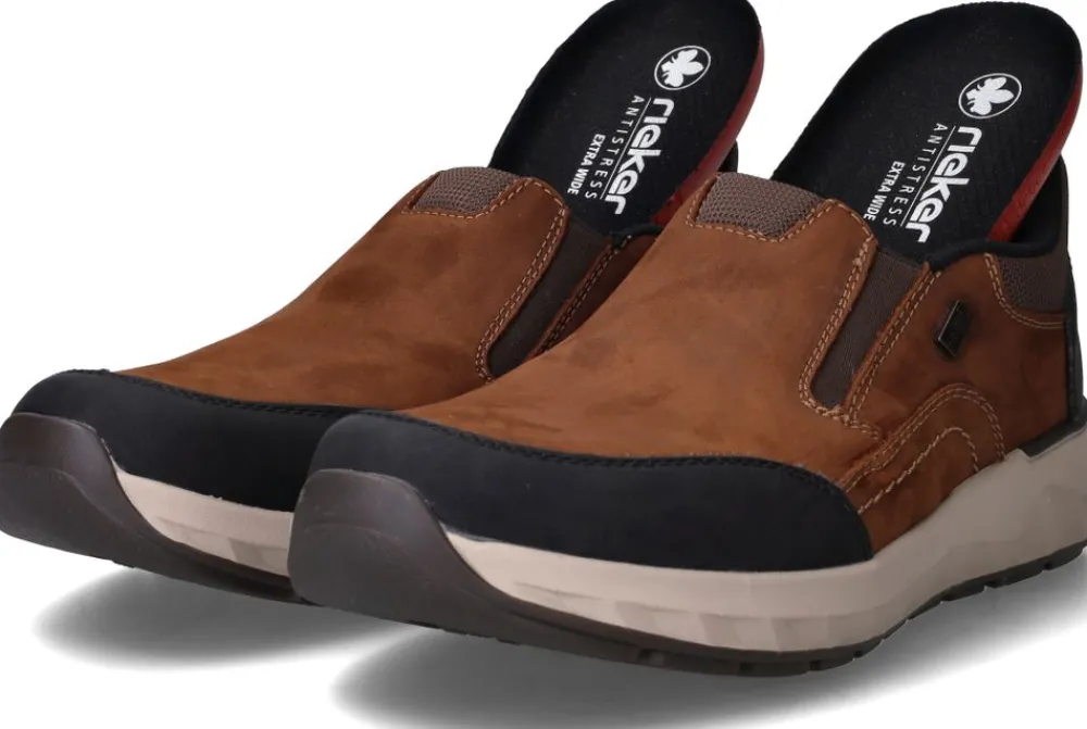 Heren Rieker R-TEX Instappers Cognac Heren