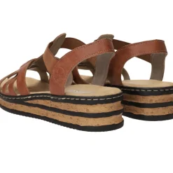DAMES Rieker Sandalen Cognac Dames