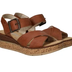 DAMES Rieker Sandalen Cognac Dames