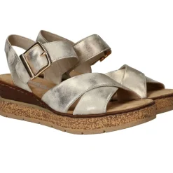 DAMES Rieker Sandalen Goud Dames