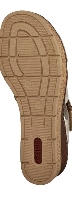 DAMES Rieker Sandalen Goud Dames