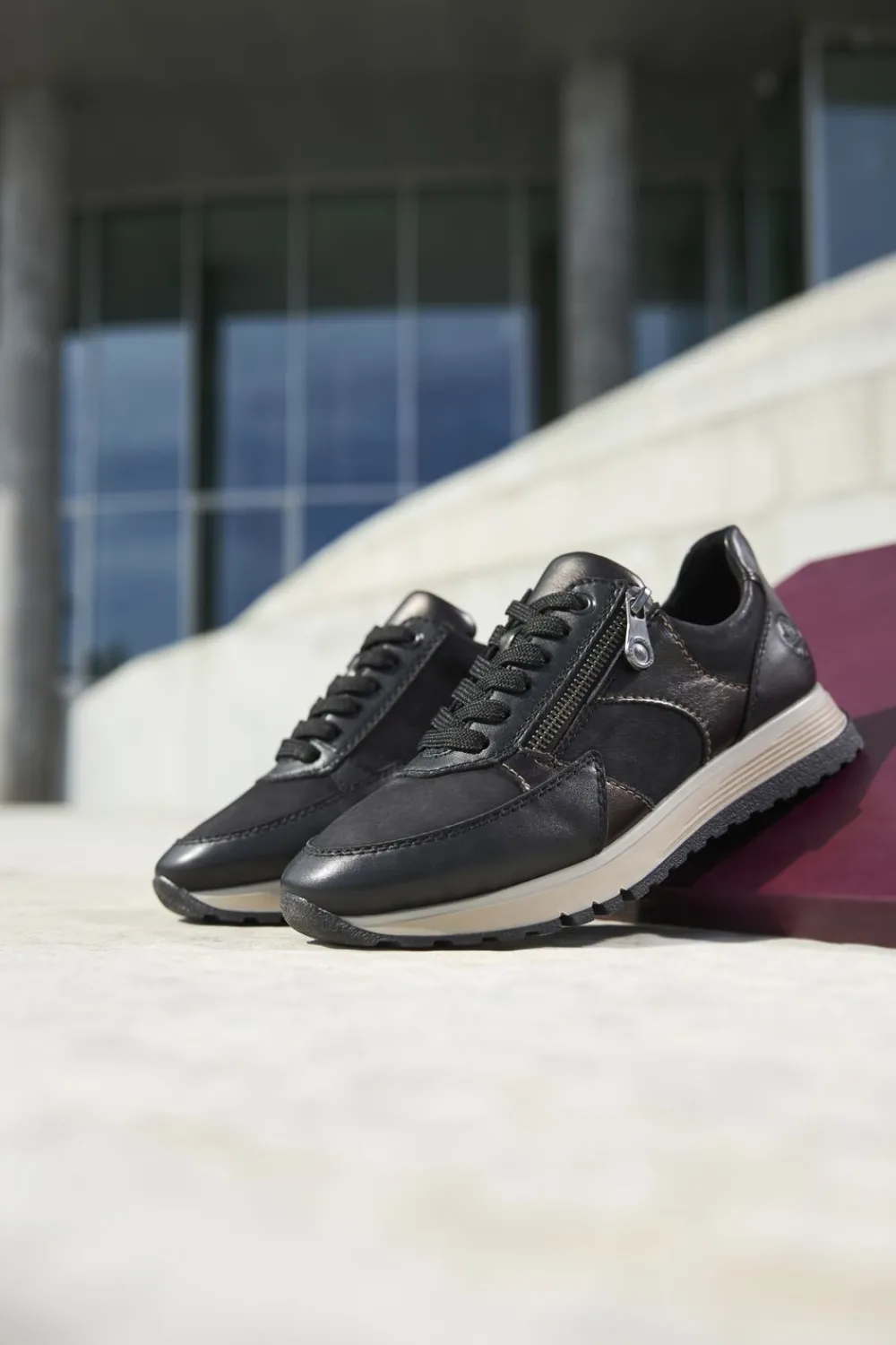 DAMES Rieker Sneakers Zwart Dames