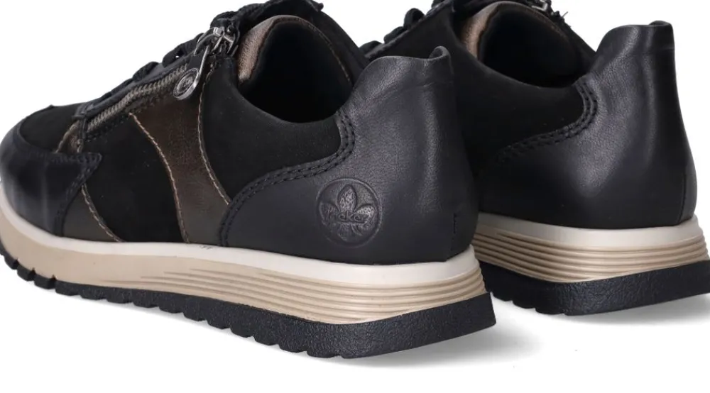 DAMES Rieker Sneakers Zwart Dames