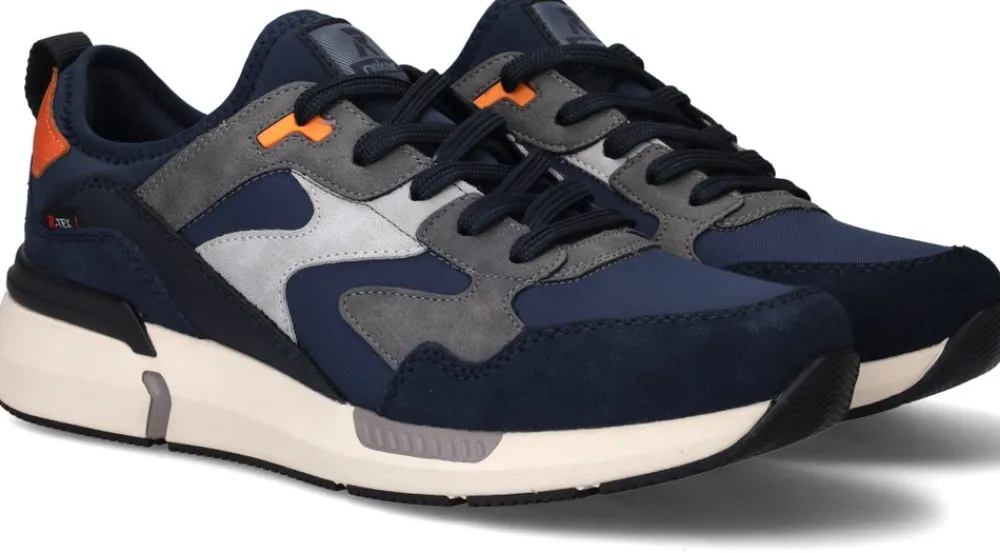 Heren Rieker Sport Sneakers Blauw Heren