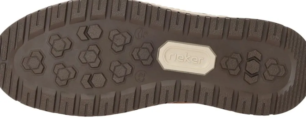 Heren Rieker Veterboots Bruin Heren